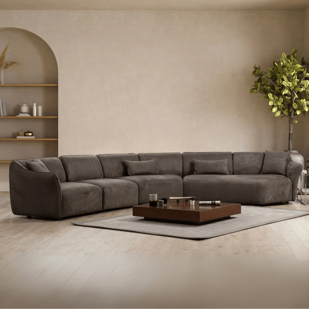 XL Hoekbank Mentis Bruin