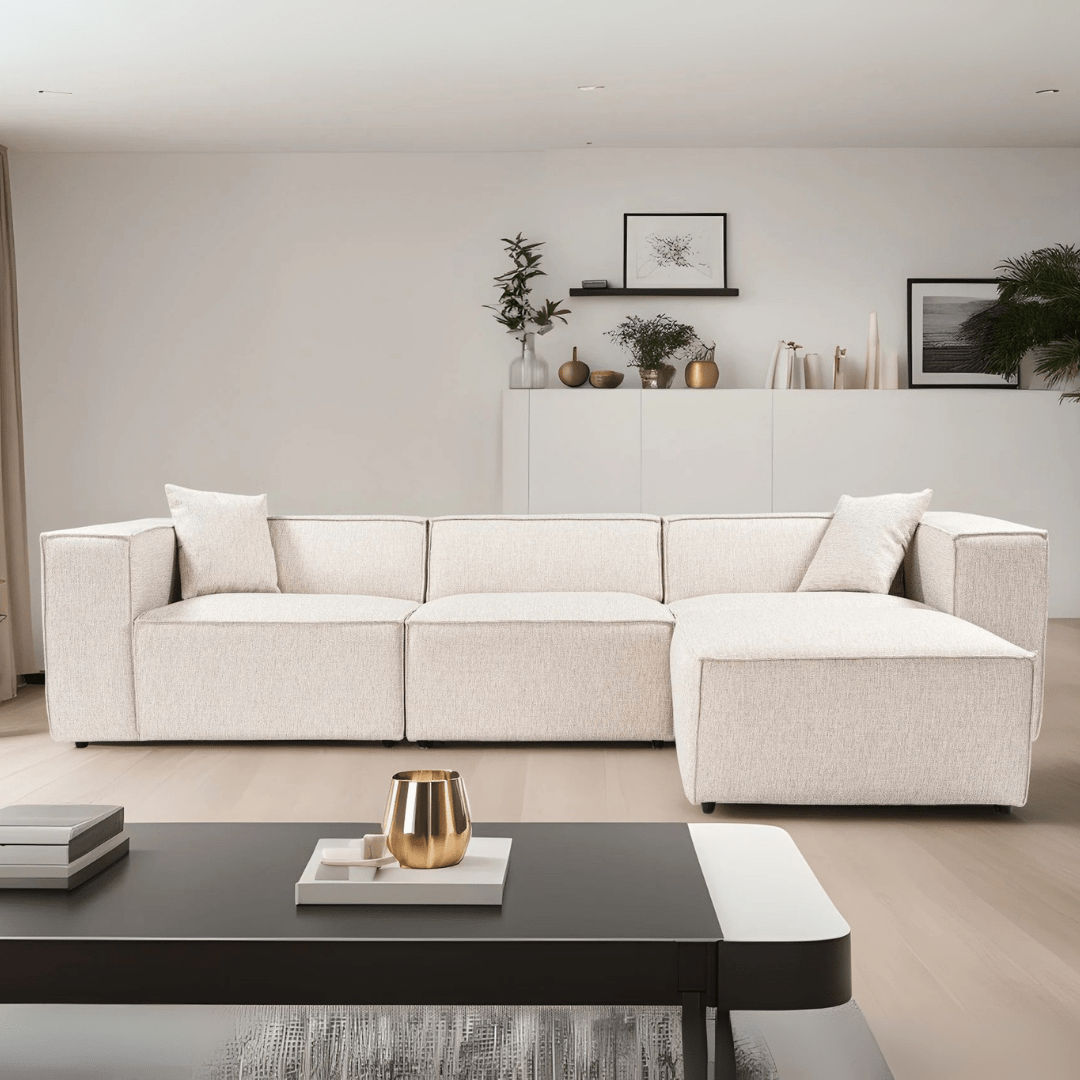 Hoekbank Lora Licht Bruin