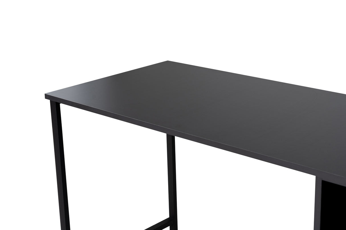 Bureau antraciet met zwart - 240x60 cm - Melamine - Twin
