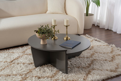 Ronde Salontafel Antraciet Melamine 85 cm Orin