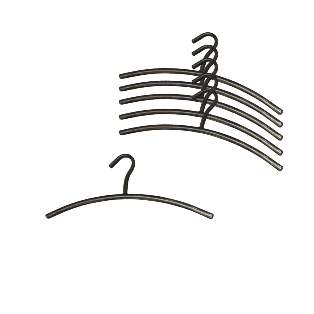 Garderobehanger Set van 6 Metaal Zwart