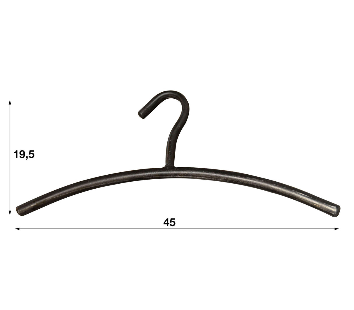 Garderobehanger Set van 6 Metaal Zwart