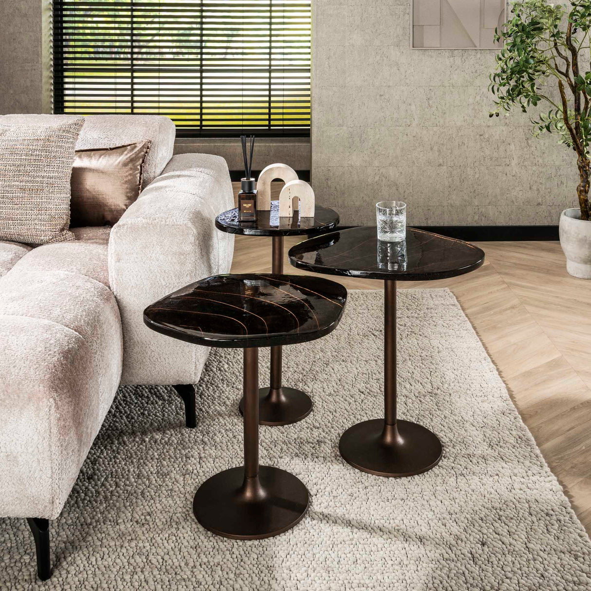 Bijzettafel Aurum Antiek Koper 60 cm