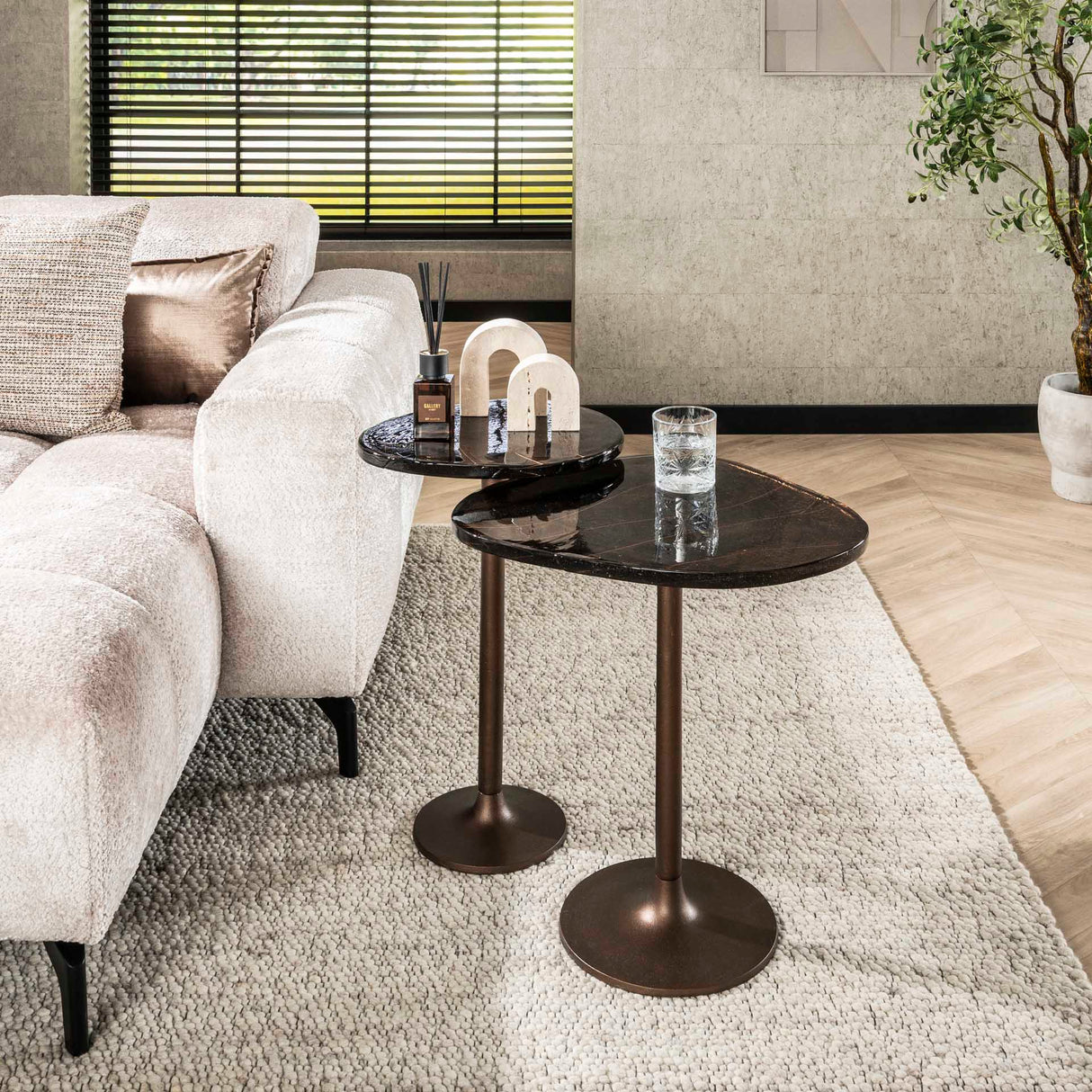 Bijzettafel Aurum Antiek Koper 55 cm