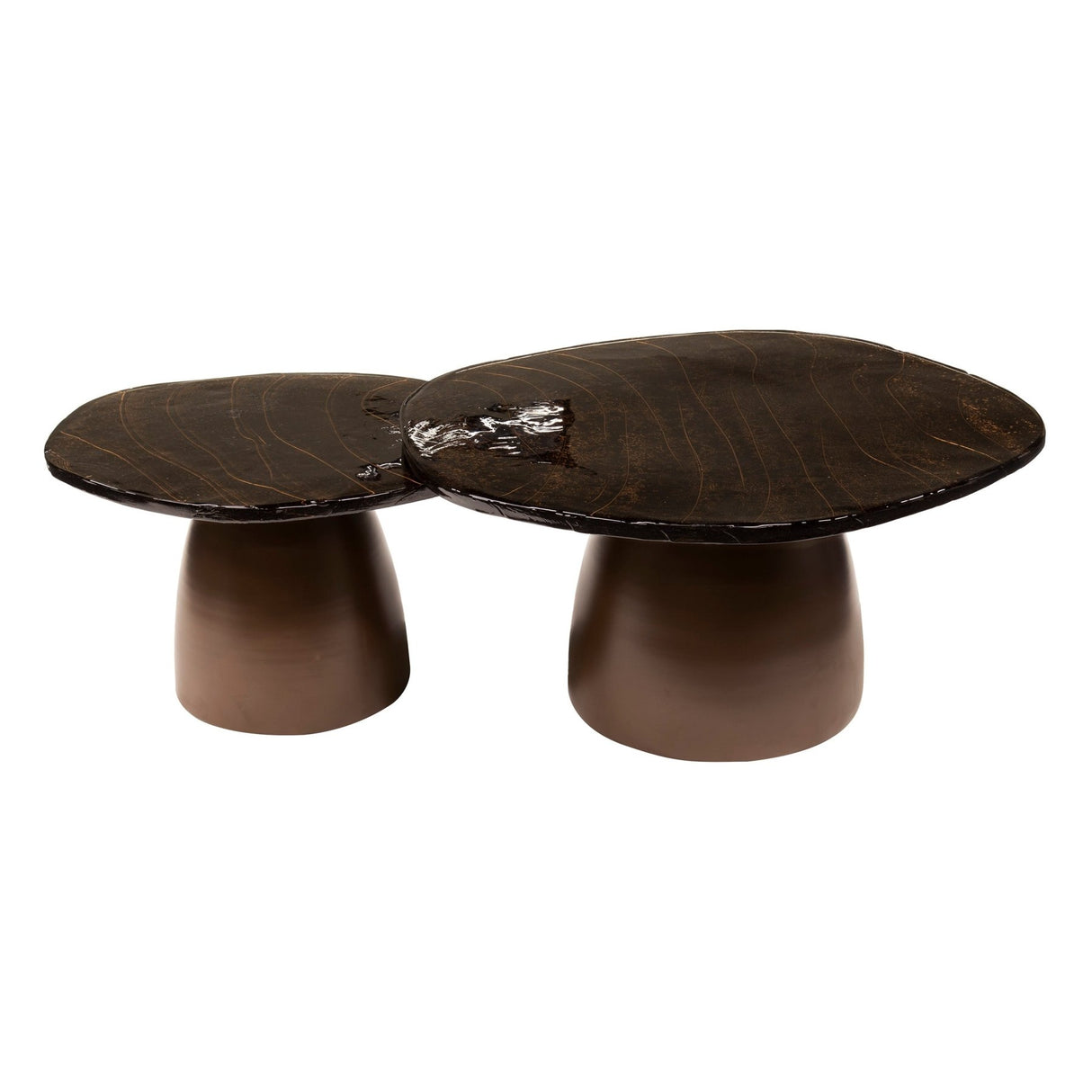 Salontafel Set Aurora Antiek Koper Set van 2