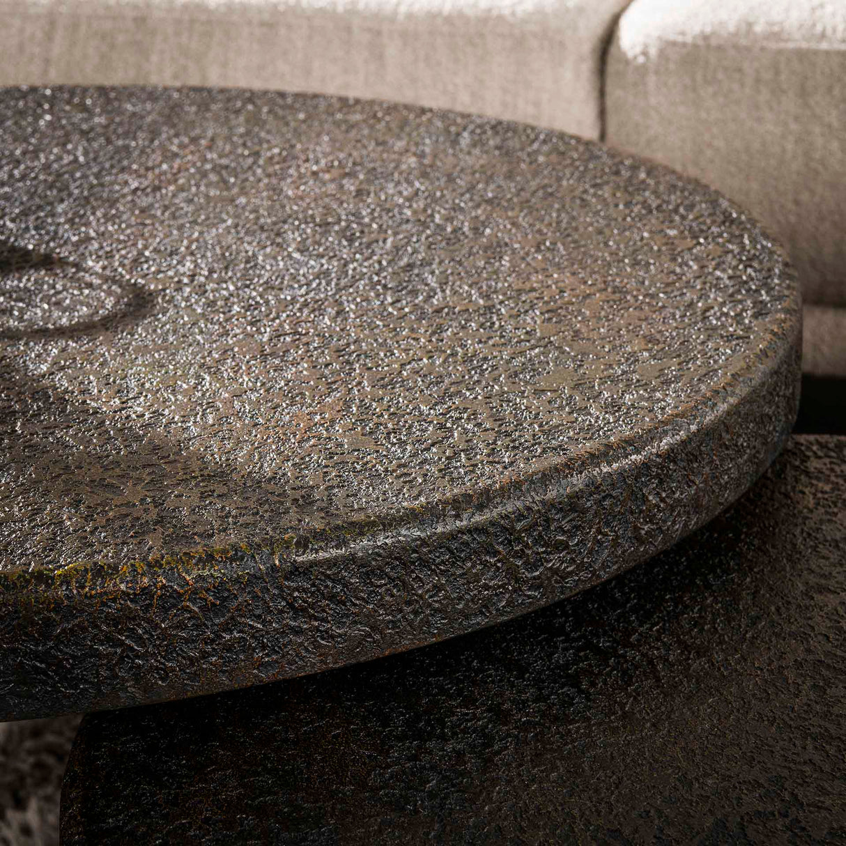 Venta Salontafel set Ferro metallic 74 cm (set van 2)