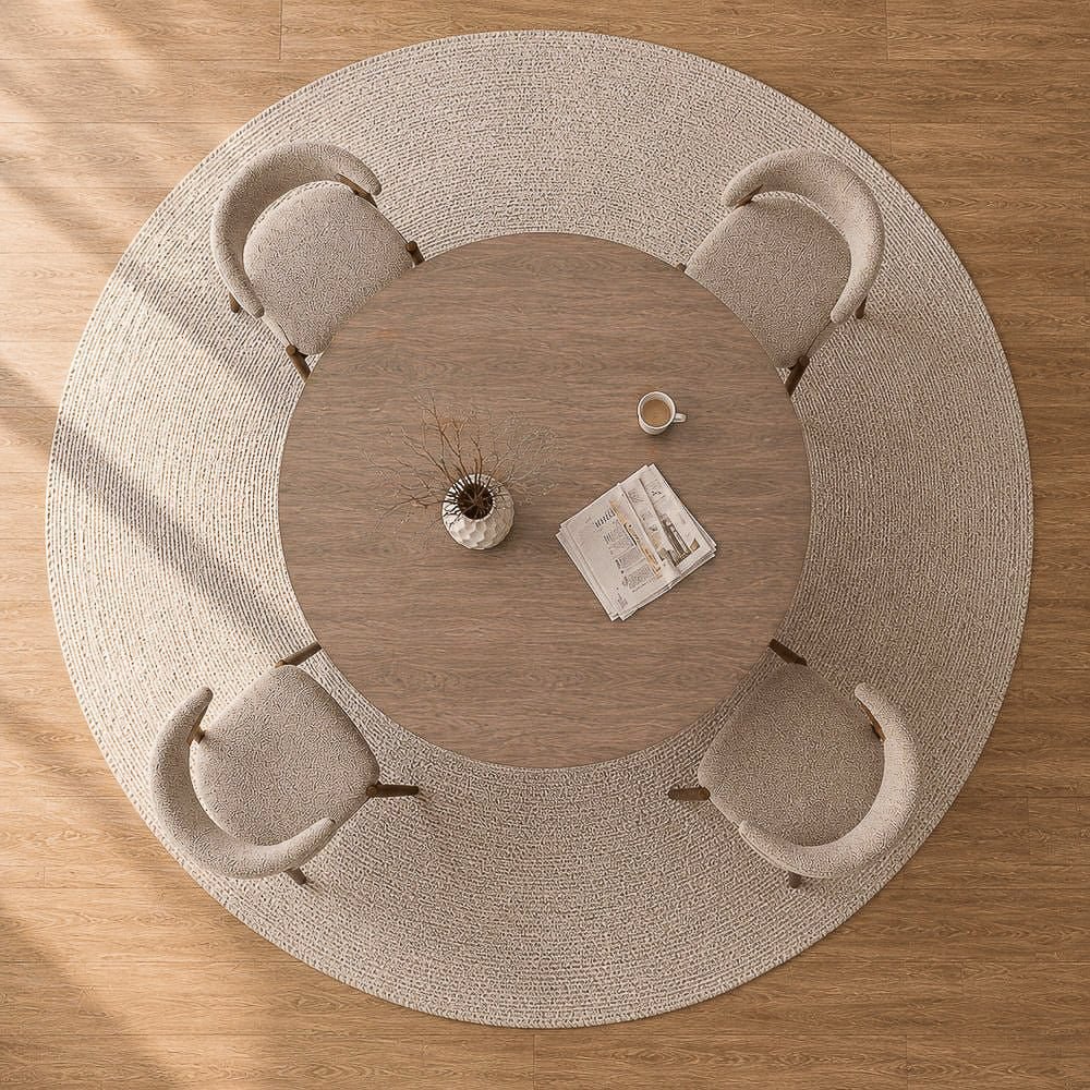 Eettafels-Eetkamertafel rond Walnoot - 120 cm - Mary-Dimehouse