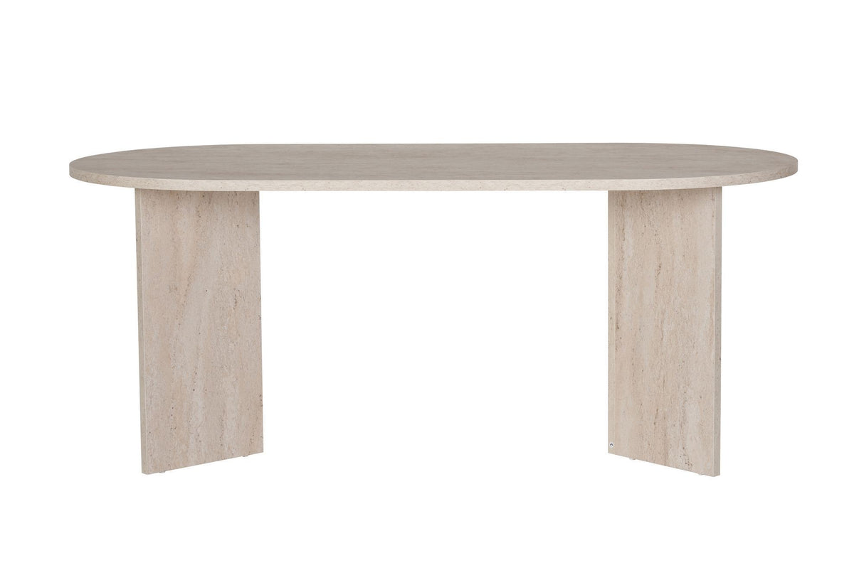 Sablin Eettafel Melamine Travertine 180x89,5x75 cm