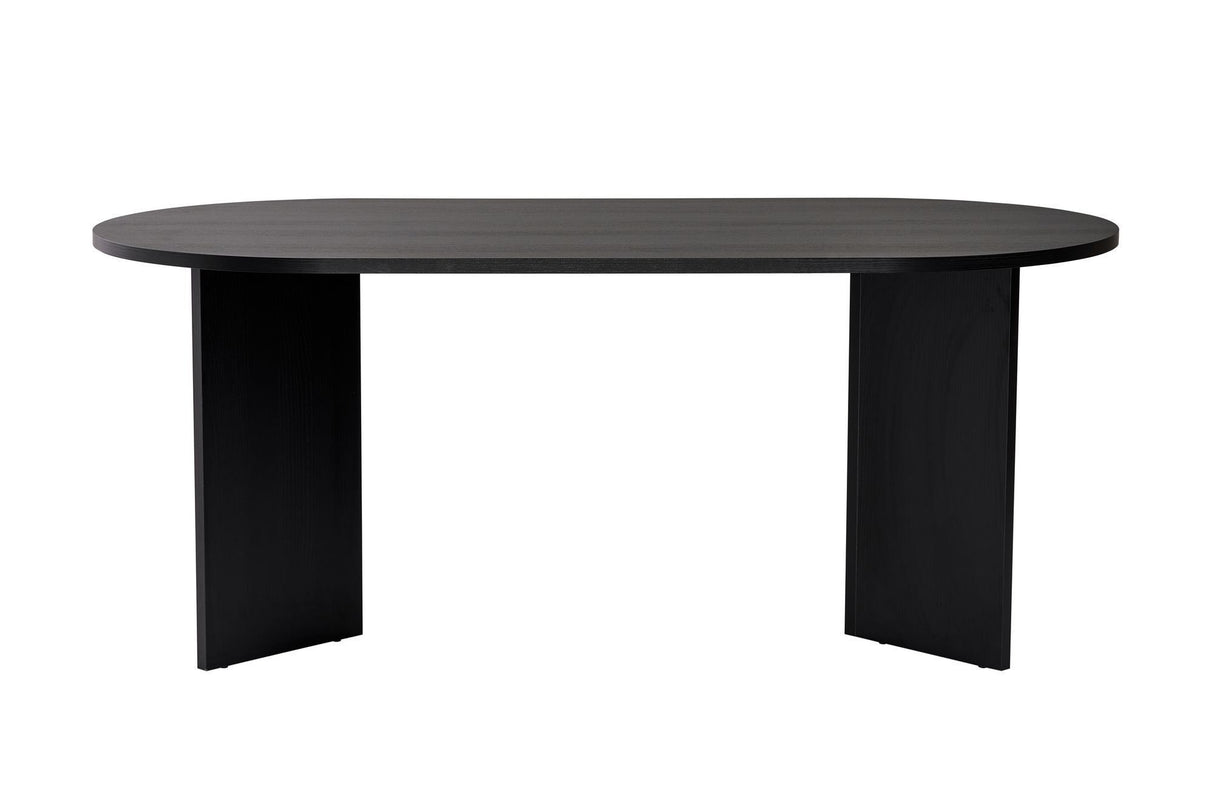 Eettafel Sablin Wood Black 180x89,5x75 cm Melamine