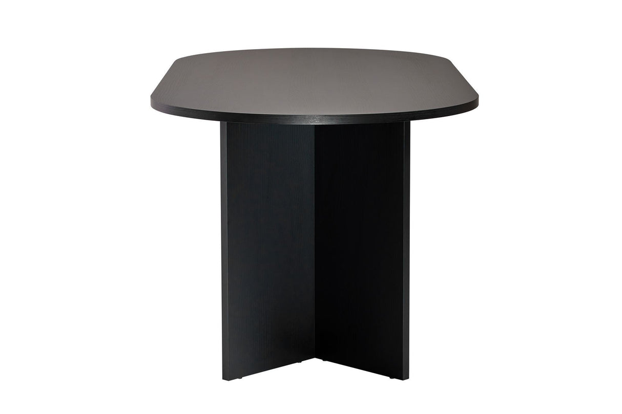 Eettafel Sablin Wood Black 180x89,5x75 cm Melamine