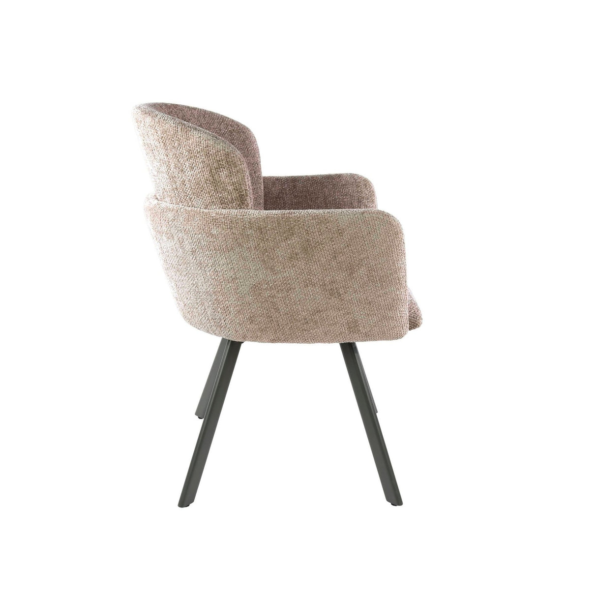 Set van 2 Moderne eetkamerstoelen Luma Hoven Rich Zand