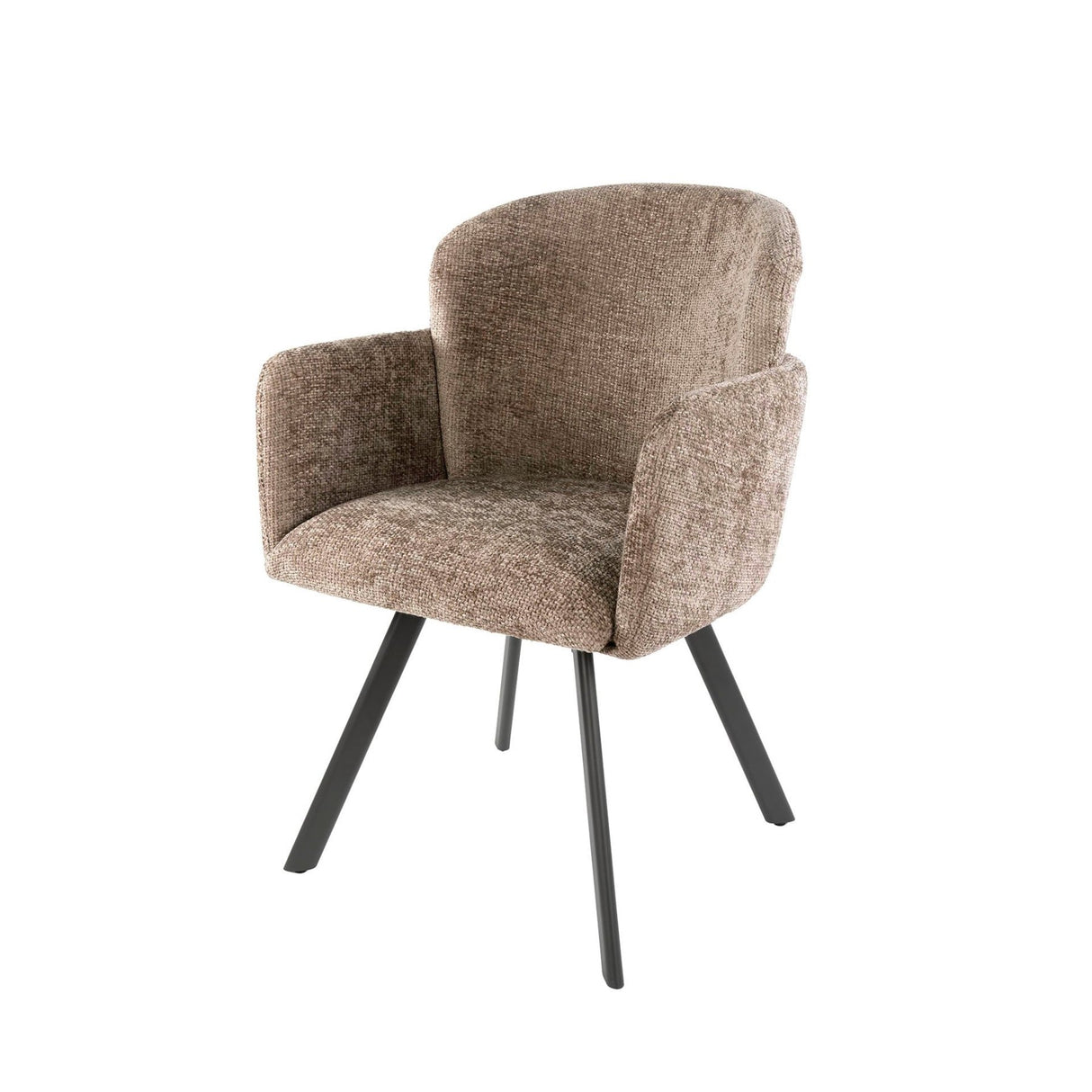 Set van 2 Moderne eetkamerstoelen Luma Hoven Rich Champagne