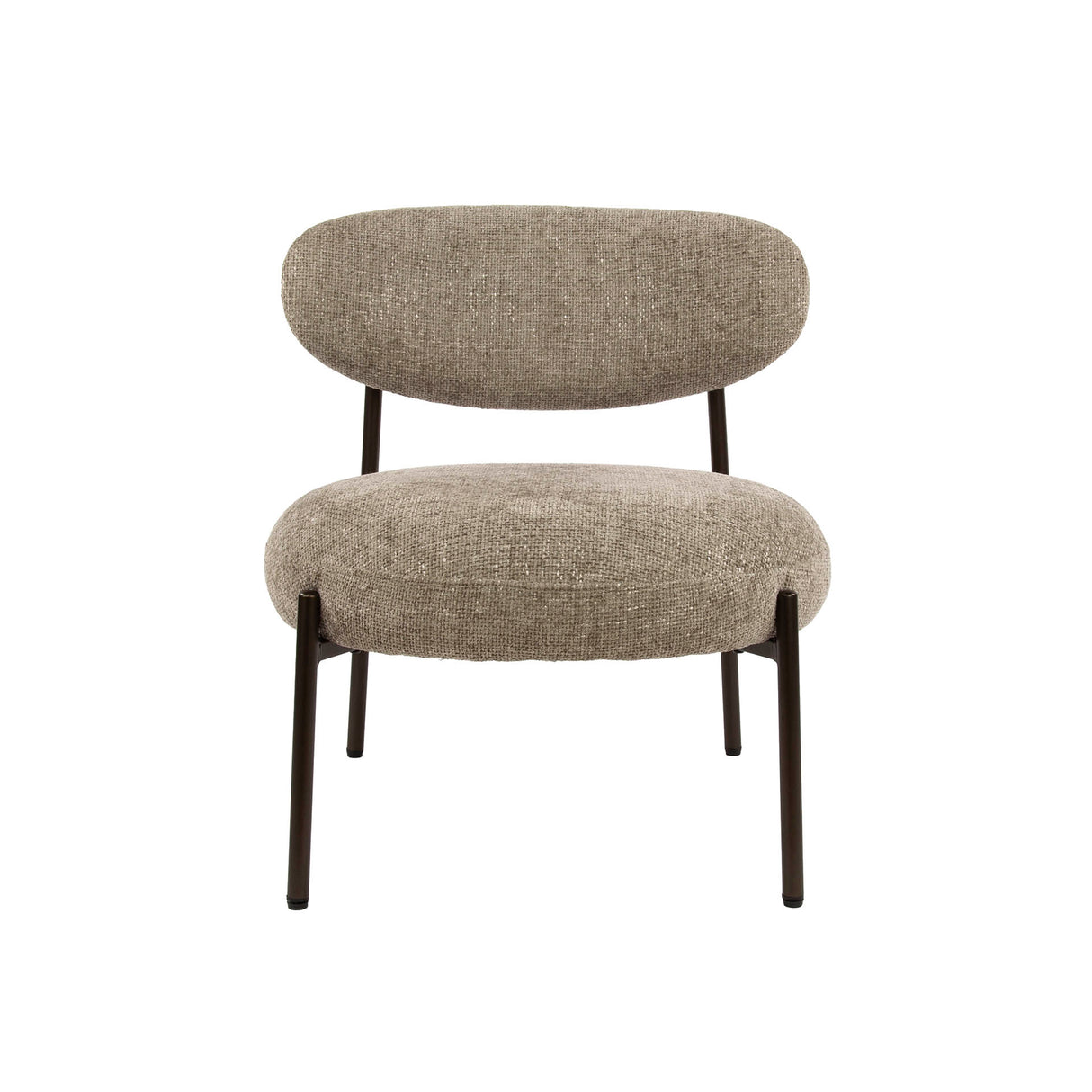 Fauteuil Nova Rond Zandkleurige Stof