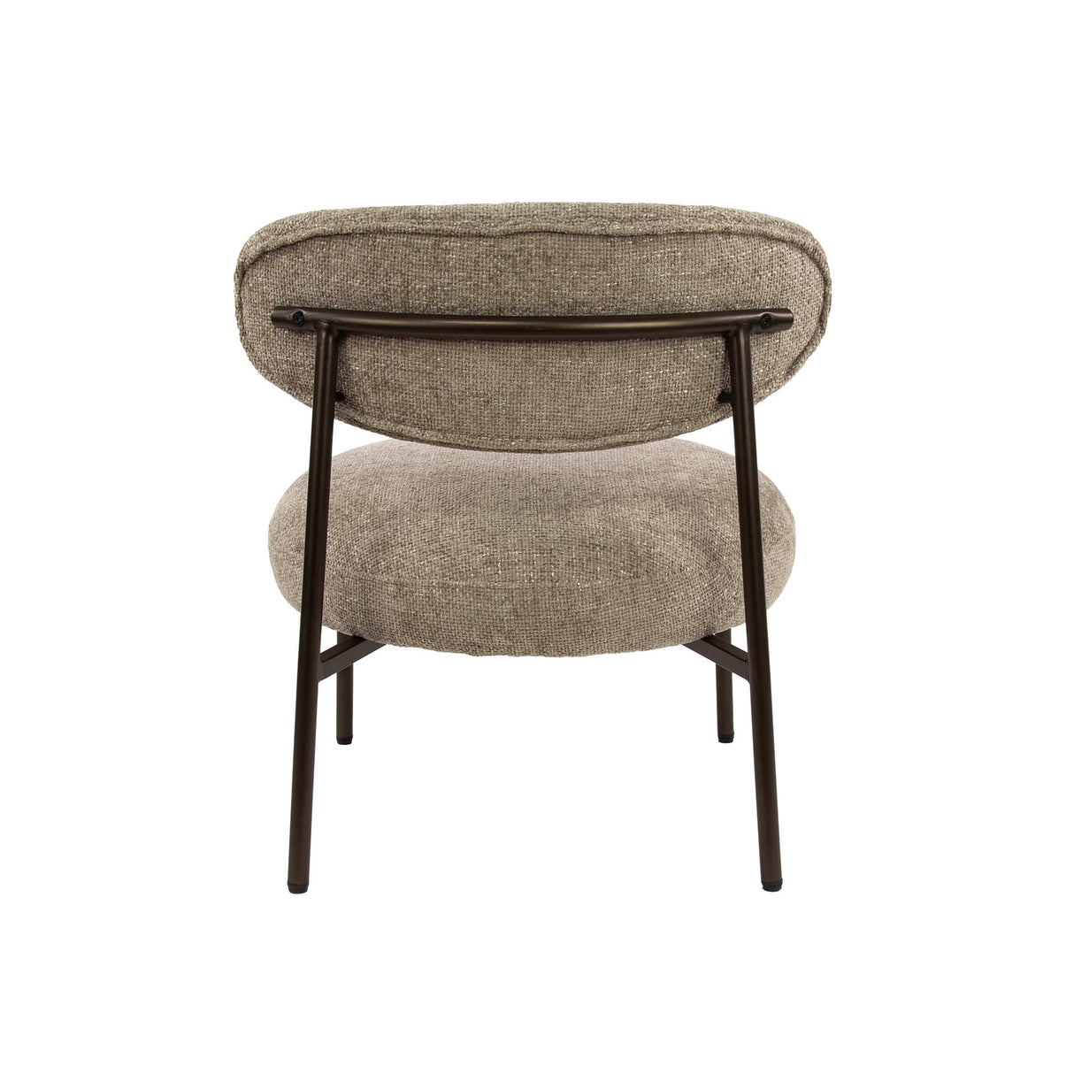 Fauteuil Nova Rond Zandkleurige Stof