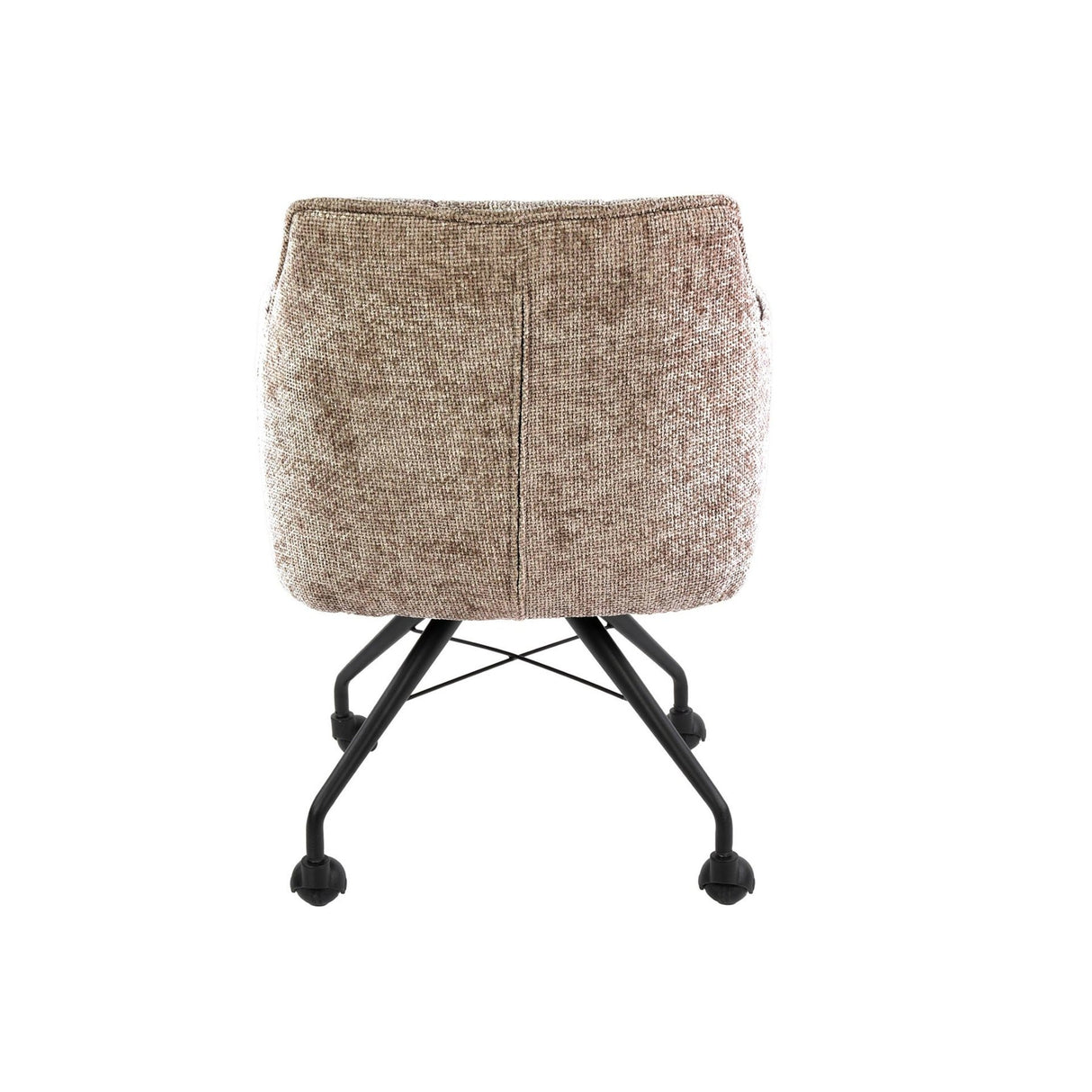 Set van 2 Eetkamerstoelen Tova Stof Hoven Rich Zand Met Wieltjes