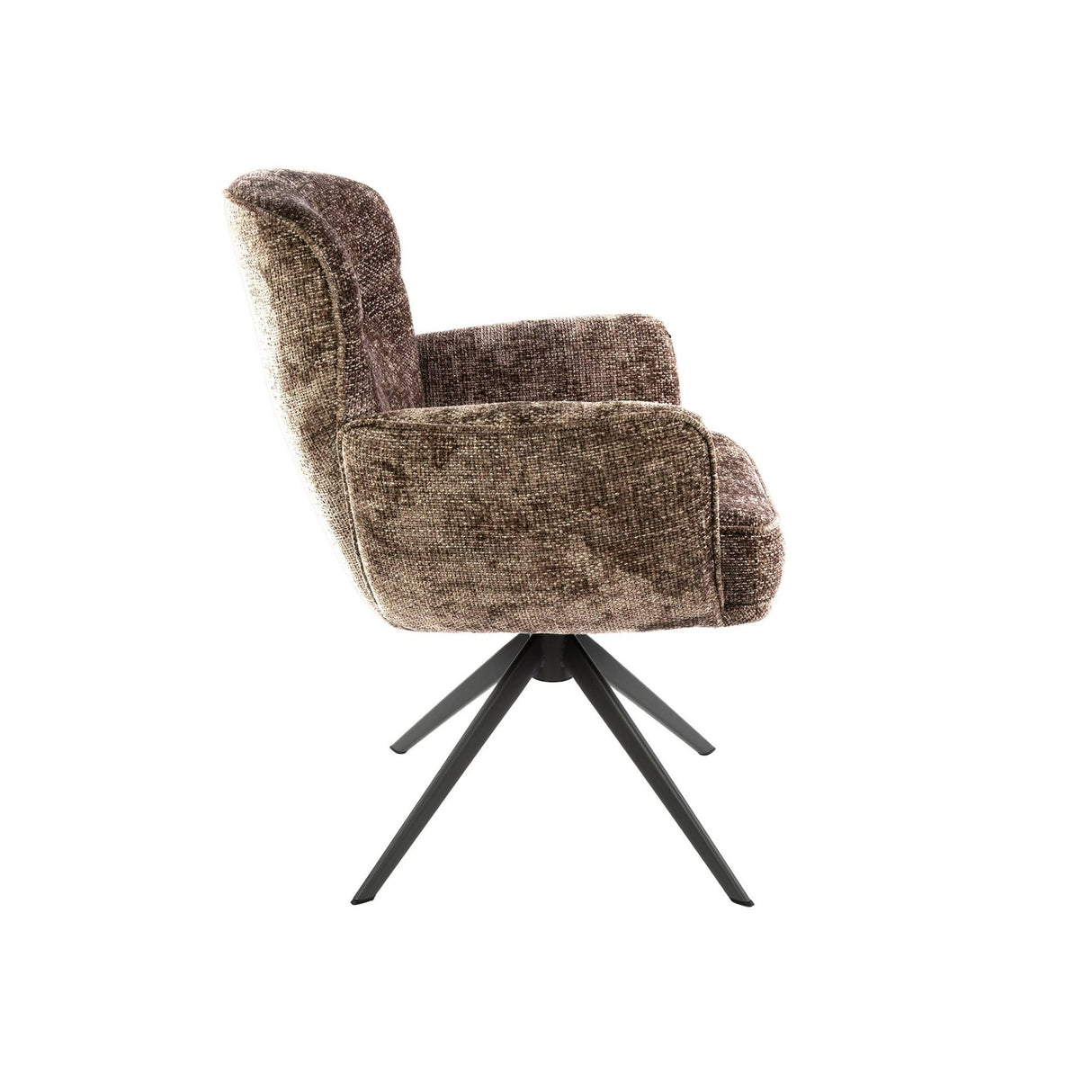 Set van 2 eetkamerstoelen Savona draaibaar Hoven rich champagne