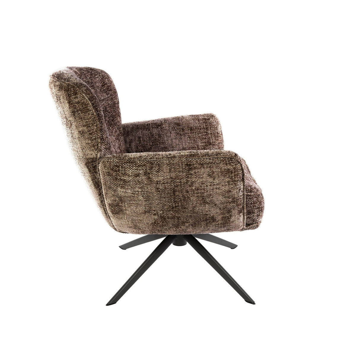 Savona draaibare fauteuil Hoven Rich Stof Champagne