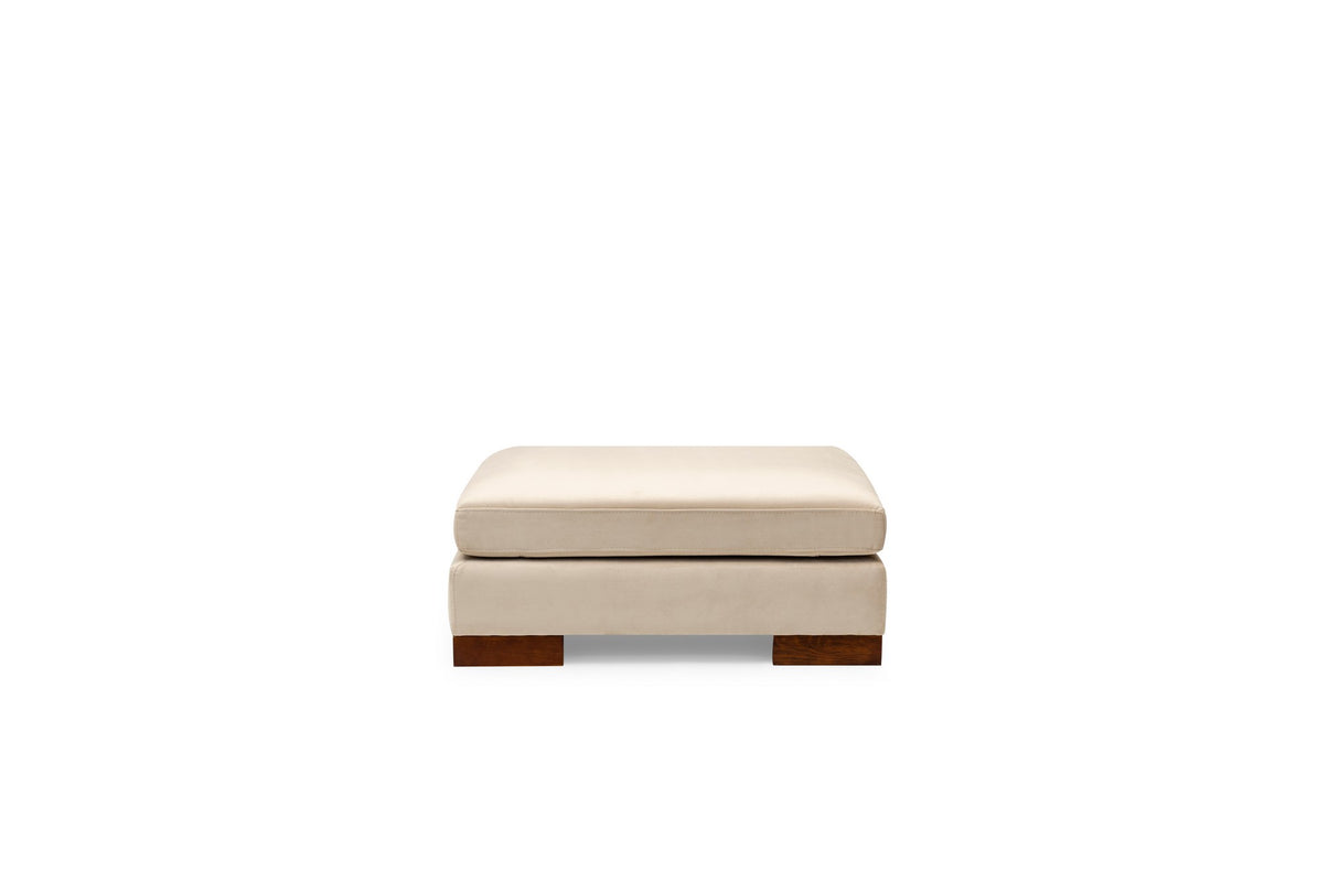 Hoekbank Rechts Tulip Beige - Met Hocker