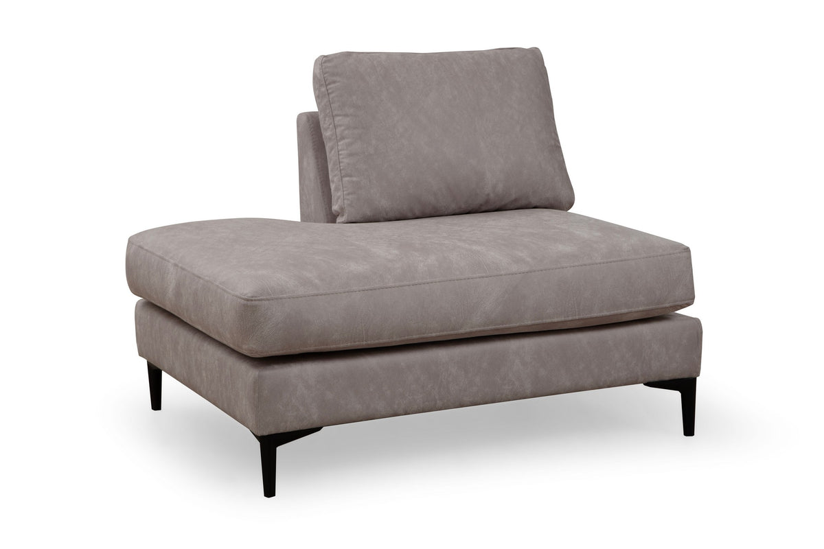 Banken - U - bank Hoekbank Grijs Stof 314x200 cm - Links - Porto - Dimehouse