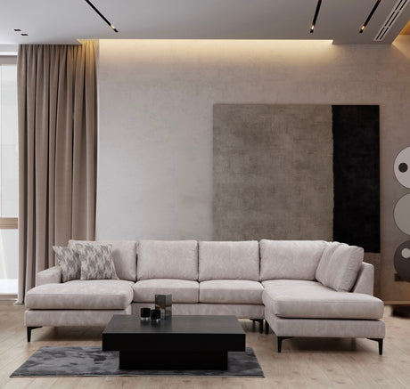 U Hoekbank Rechts Porto Beige