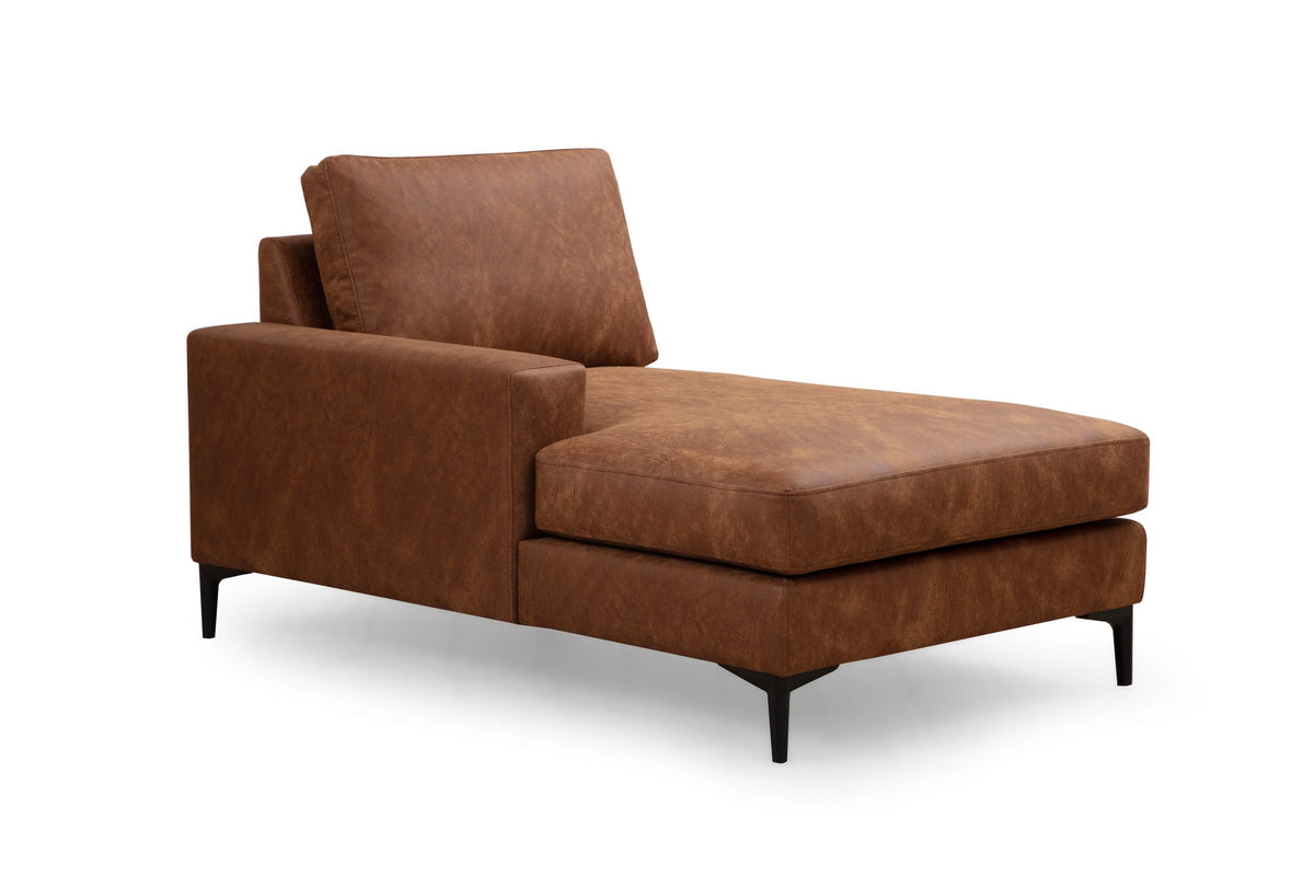 Banken - U - bank Hoekbank Cognac Stof 314x200 cm - Rechts - Porto - Dimehouse