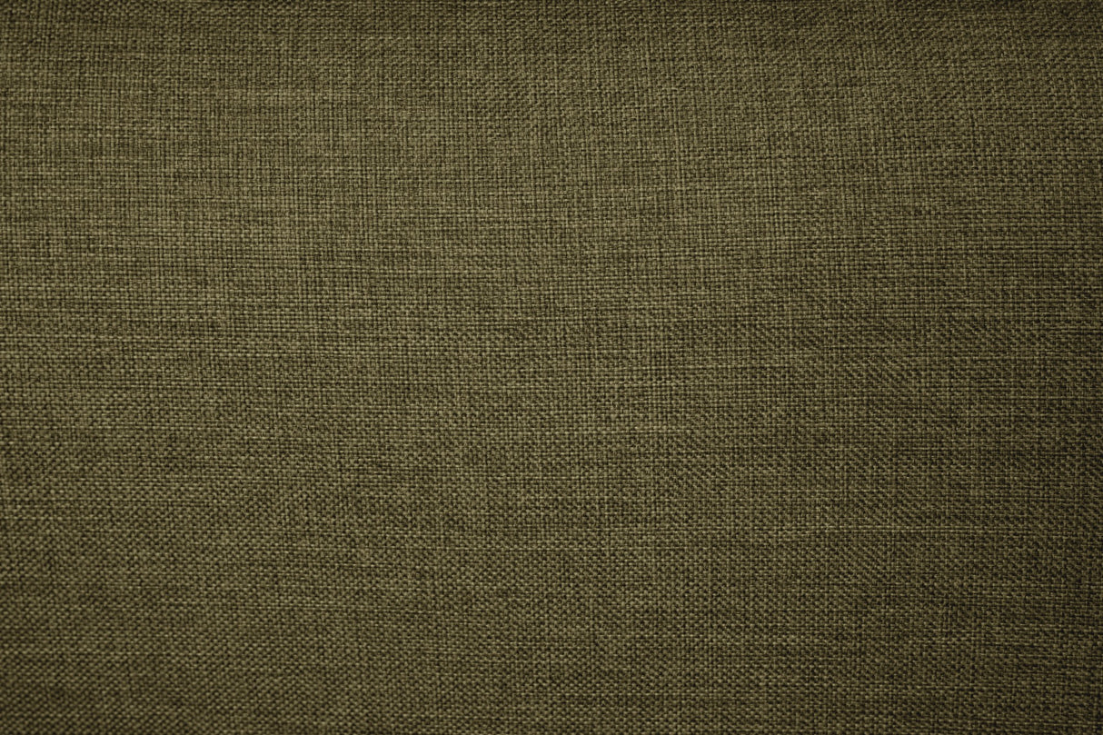 Modulaire hoekbank Fora met losse hocker linnen stof - groen