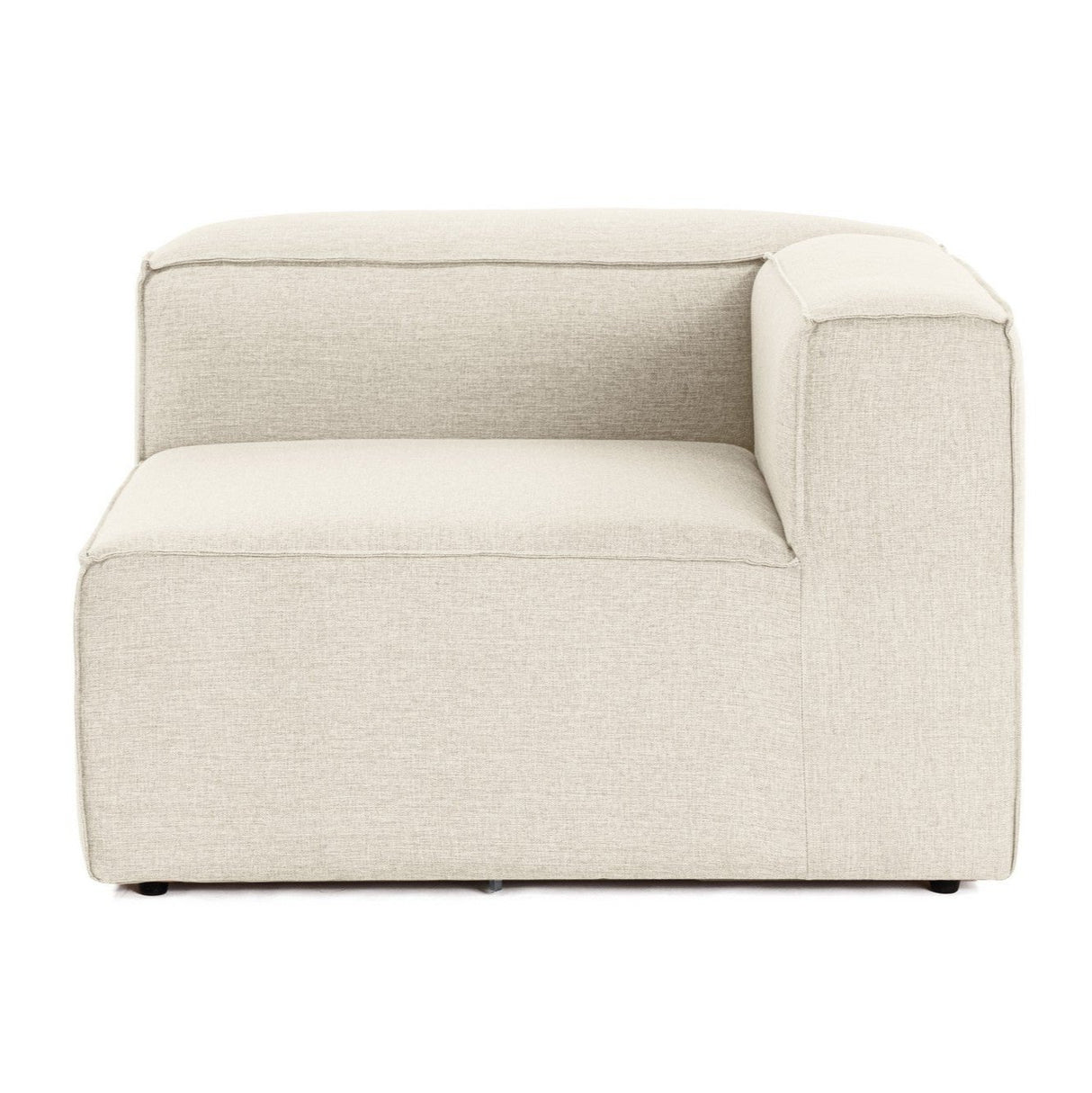 Hoek element rechts modulaire bank Fora ecru