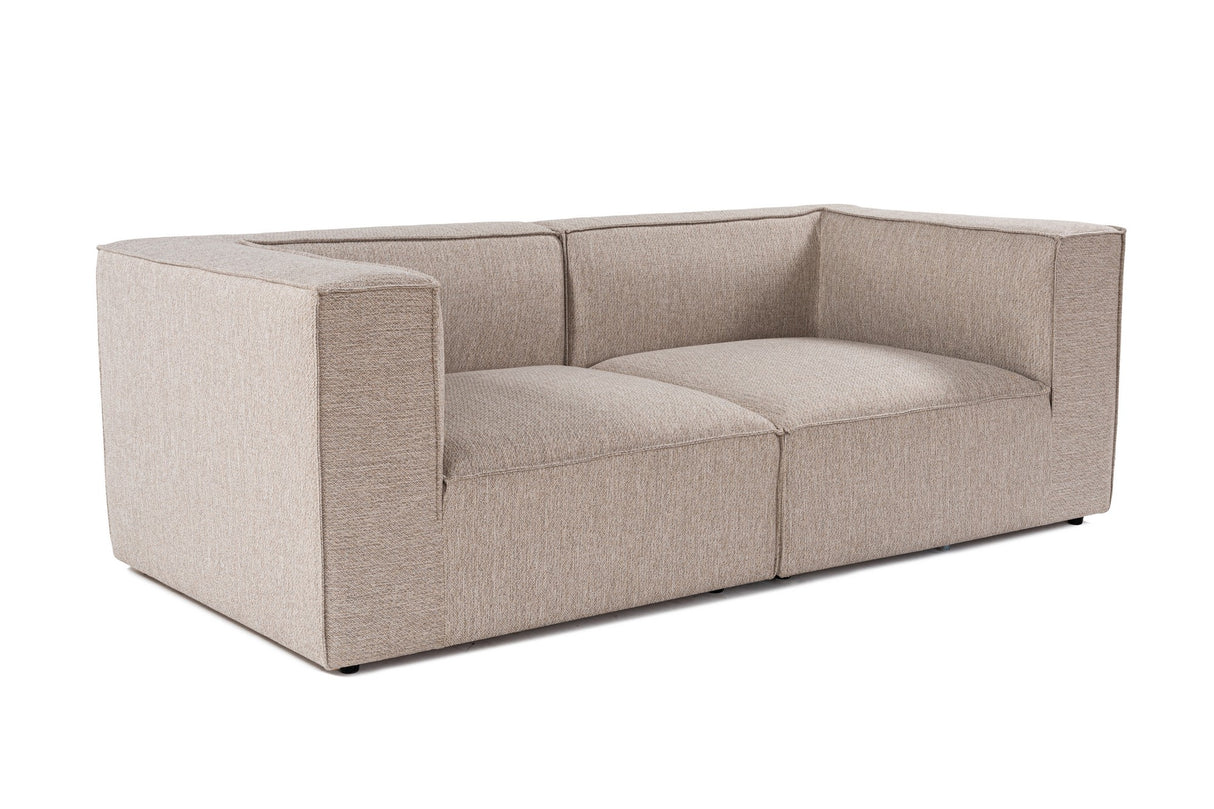 Modulaire XXL 2-zits bank Sora 220 cm breed in Beige linnen