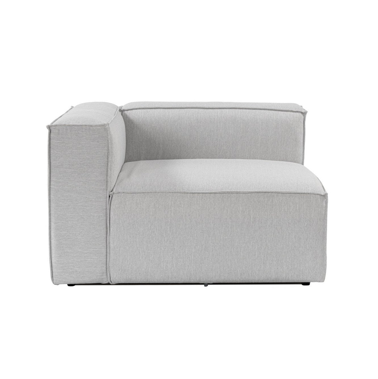 Hoek element links modulaire bank Fora lichtgrijs