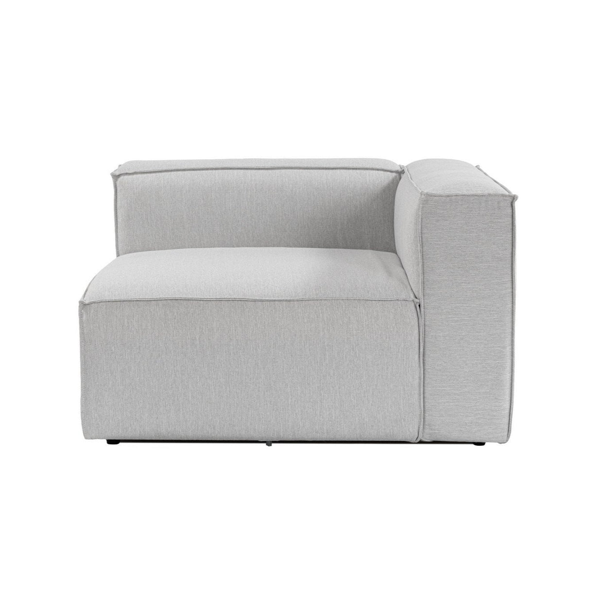 Hoek element rechts modulaire bank Fora lichtgrijs