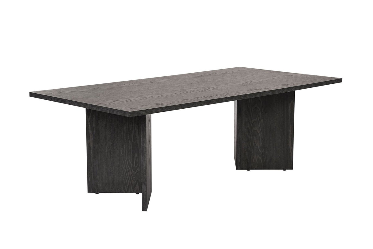 Rechthoekige salontafel zwart melamine Sabin 119x60 cm