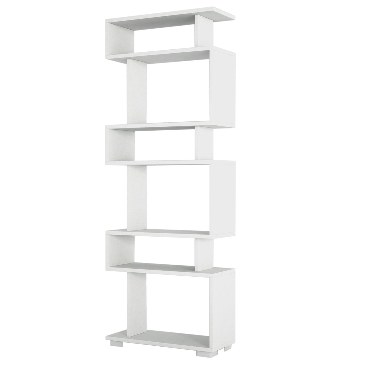 Design vakkenkast wit melamine Blok 60x165x19,5 cm