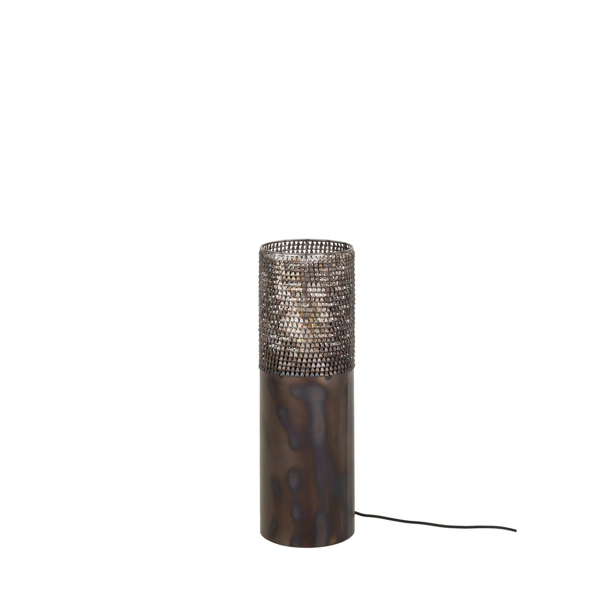 Vloerlamp cilinder Brick 60 cm zwart bruin