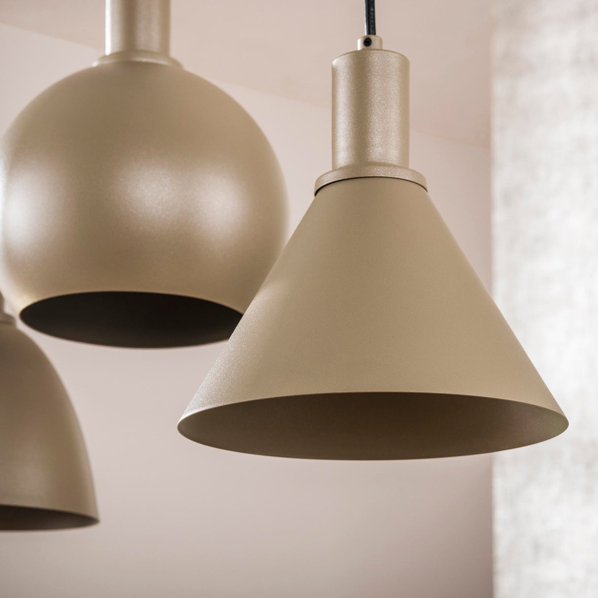 Hanglamp Sienna 5-lichts Beige 120 cm