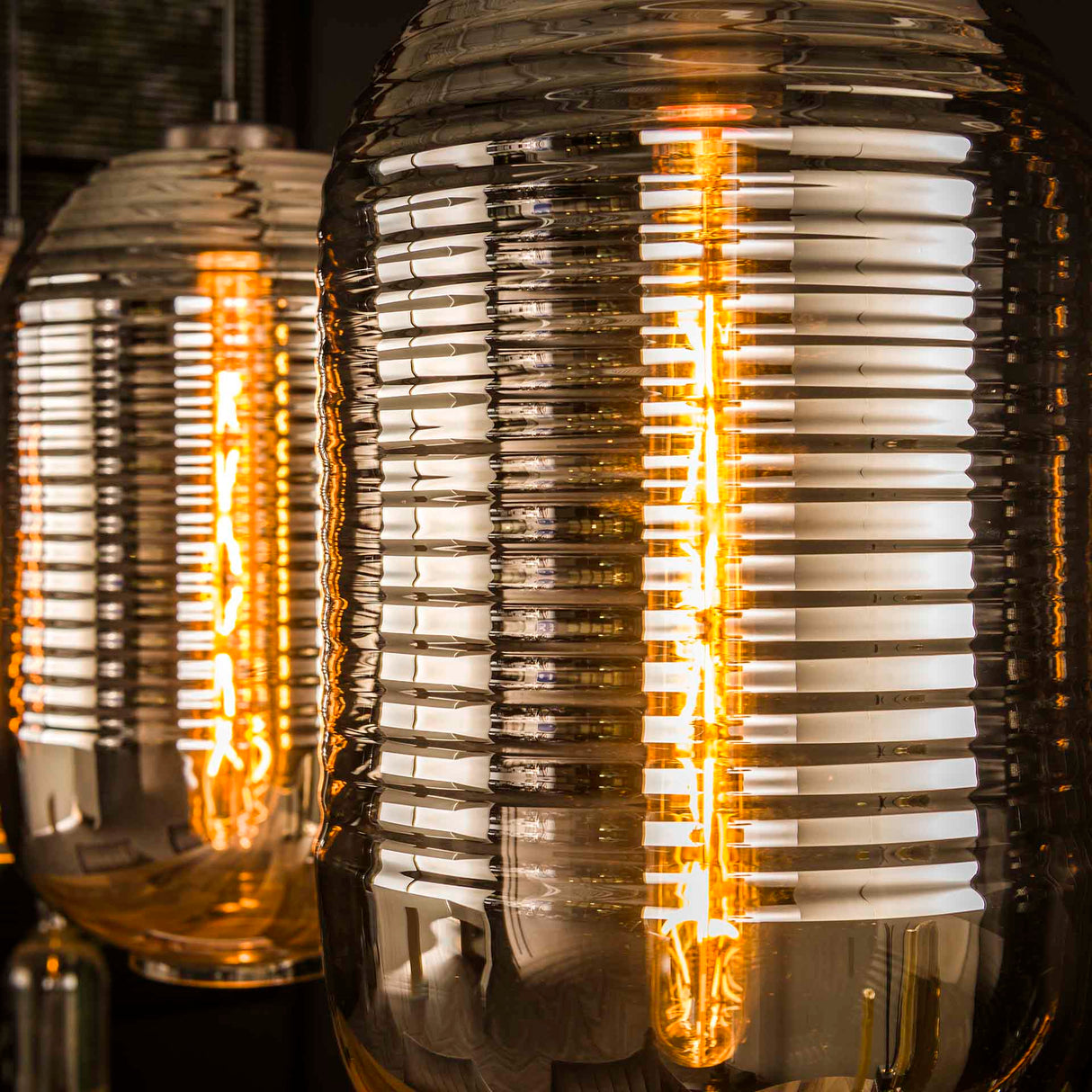 Industriële Hanglamp James 3-lichts Tub