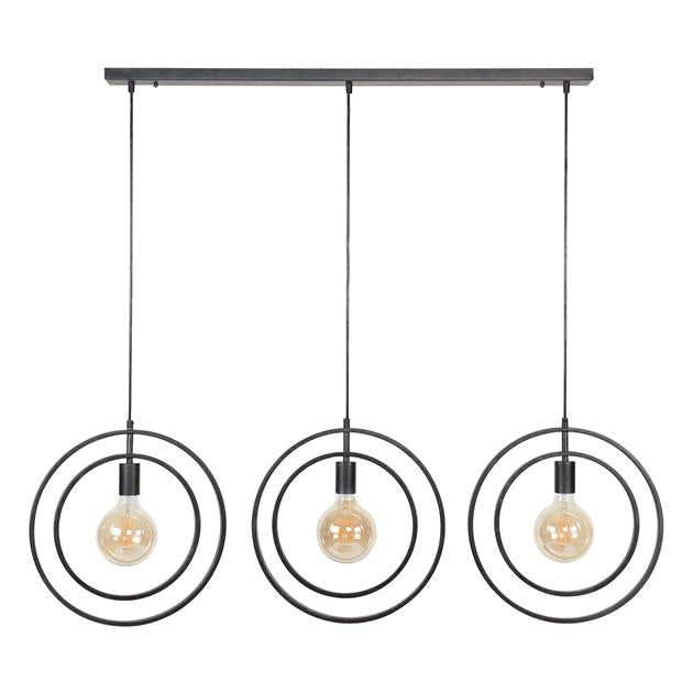Hanglamp Otan DH Interior Charcoal LxBxH 129x46x11 Metaal Witfoto vooraanzicht