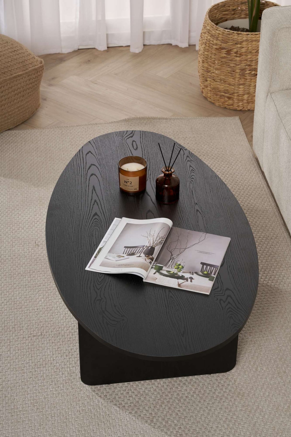 Orba - Wood Black 100% MELAMINE COATED PARTICLE BOARD