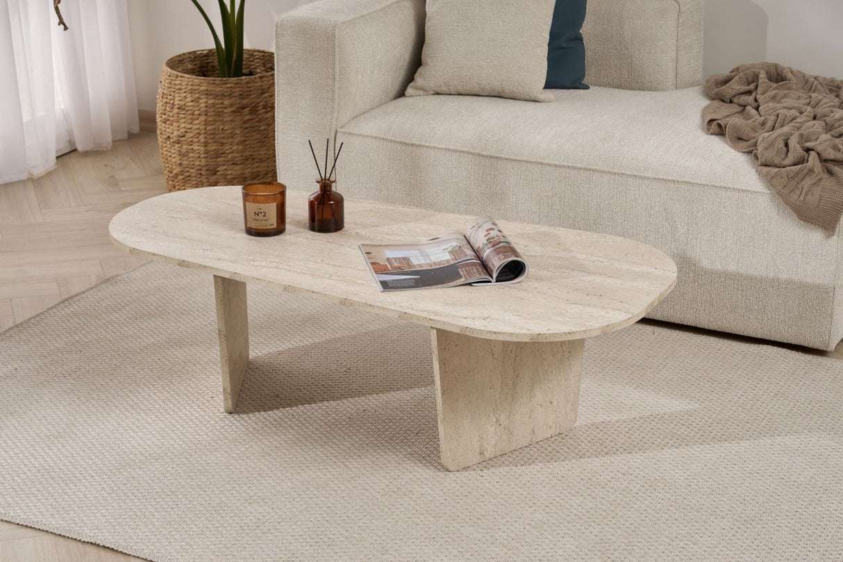 Ovalis - Travertine 100% MELAMINE COATED PARTICLE BOARD