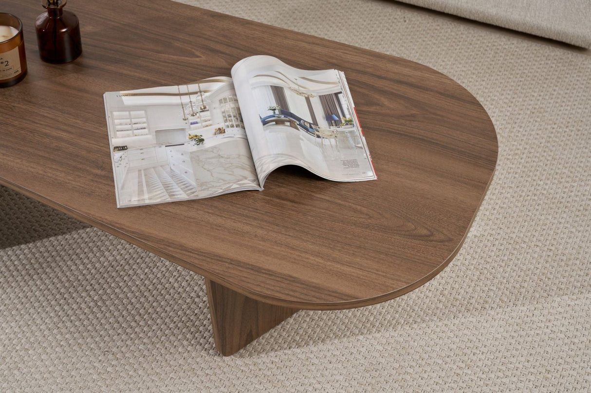 Ovalis - Venezia Walnut 100% MELAMINE COATED PARTICLE BOARD