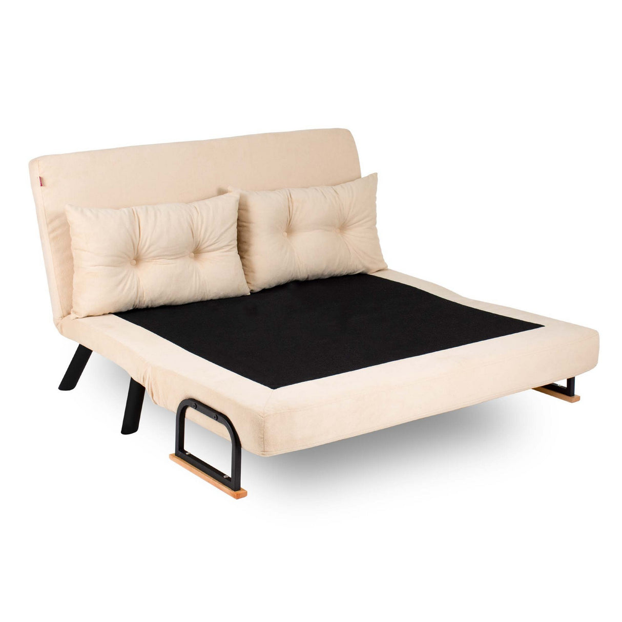Slaapbank crème stof 3-zits - Sando