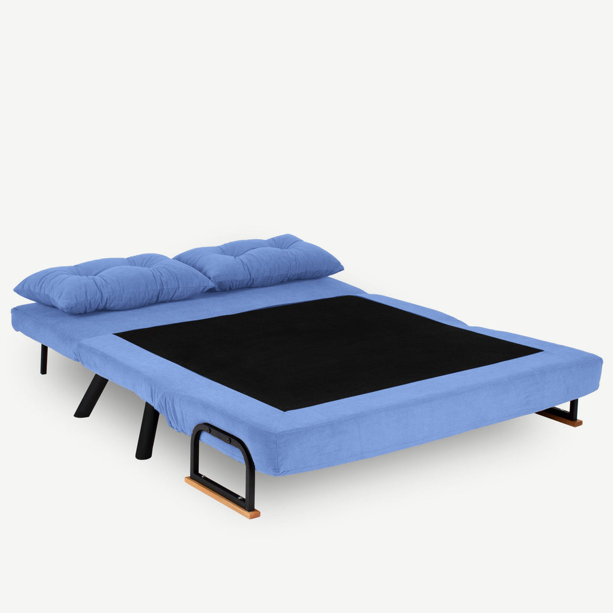 Slaapbank baby blauw stof 2-zits - Sando