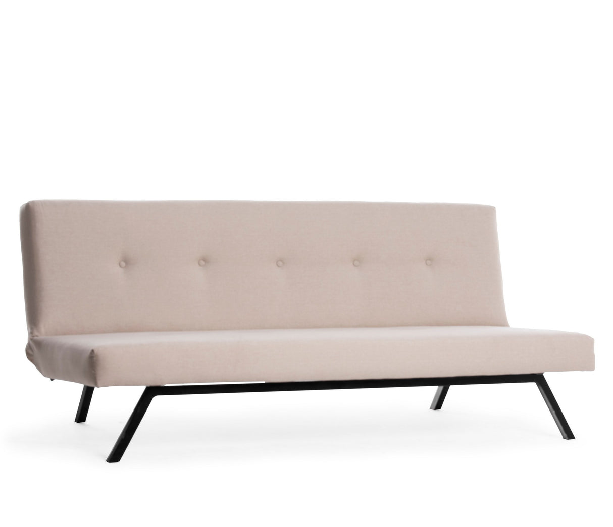 Slaapbanken - Slaapbank Zoly Crème Stof 3 - Zits - 180 cm - Zonder armleuningen - Zoly - Dimehouse
