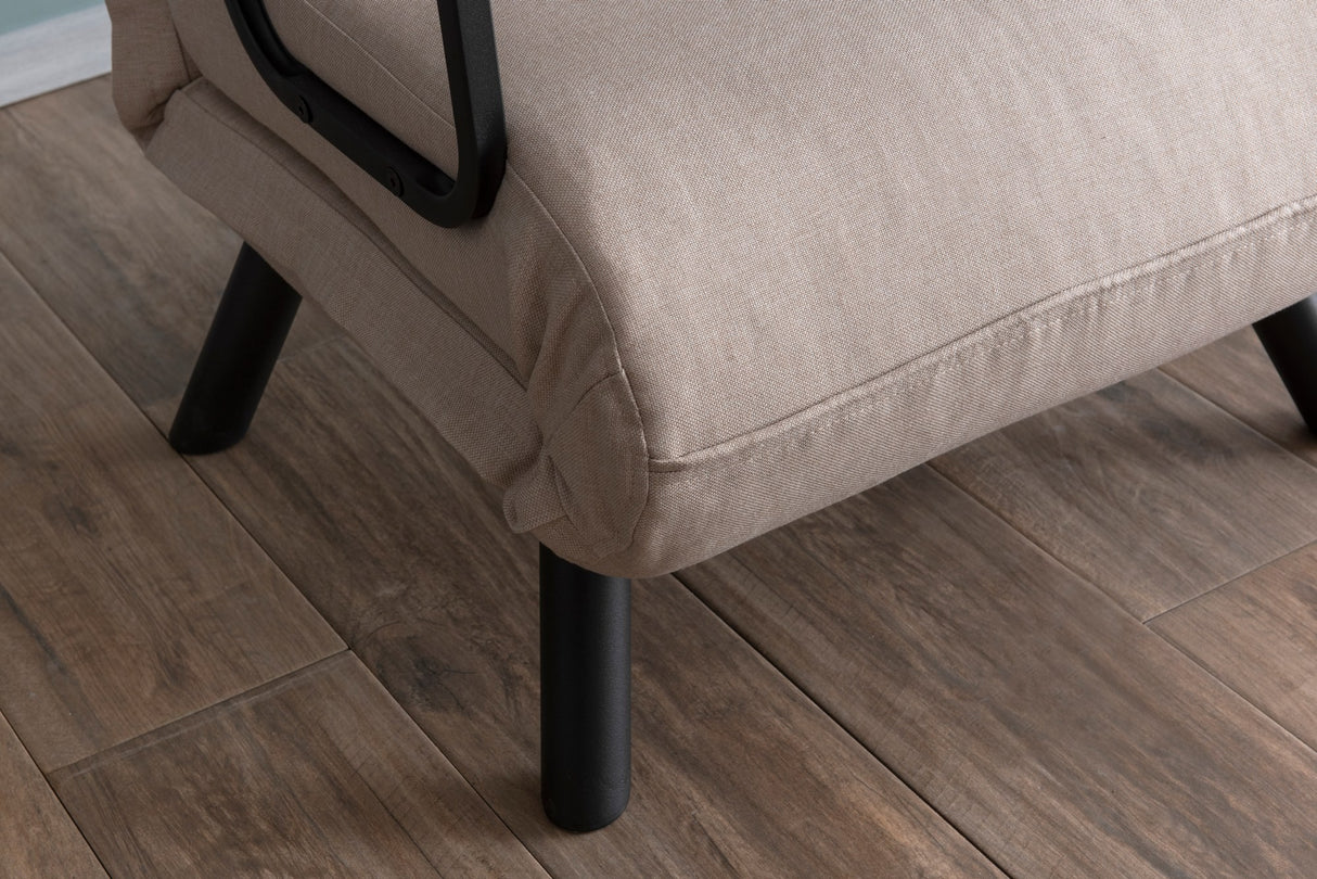 Slaapfauteuil Sando Stof Crème-Lichtgeel