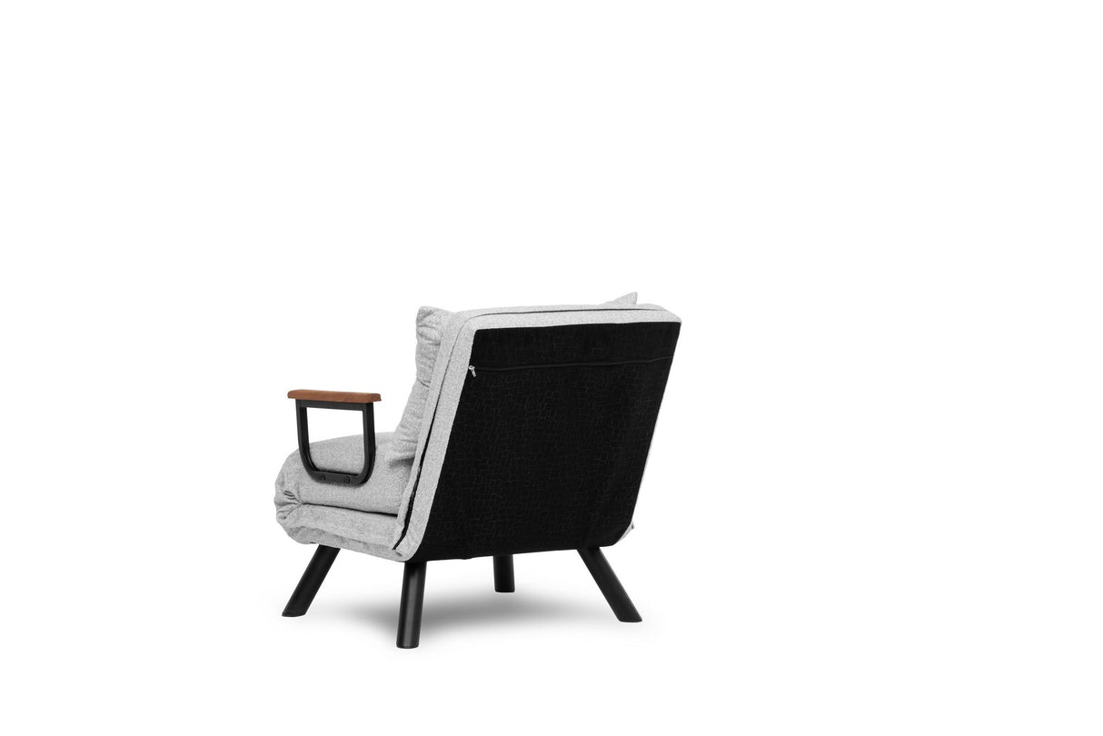 Slaapfauteuil Sando Grijs Teddystof