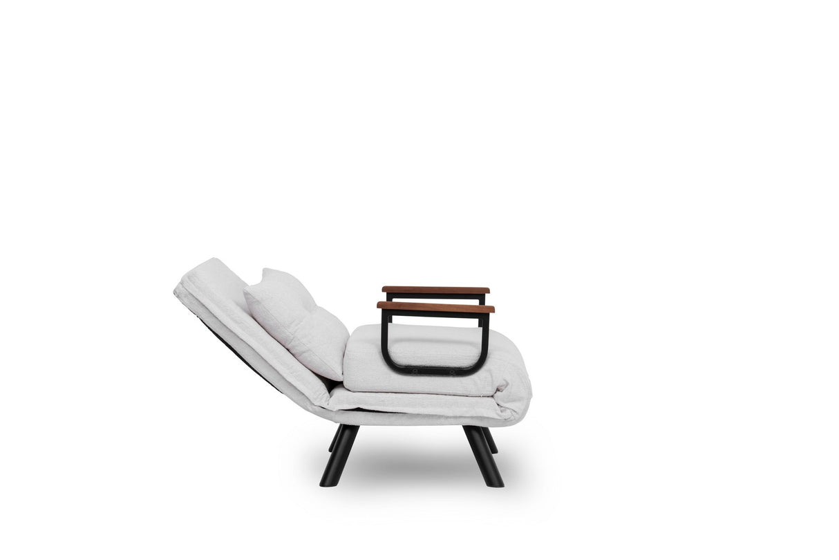 Slaapfauteuil Sando Crème Teddystof