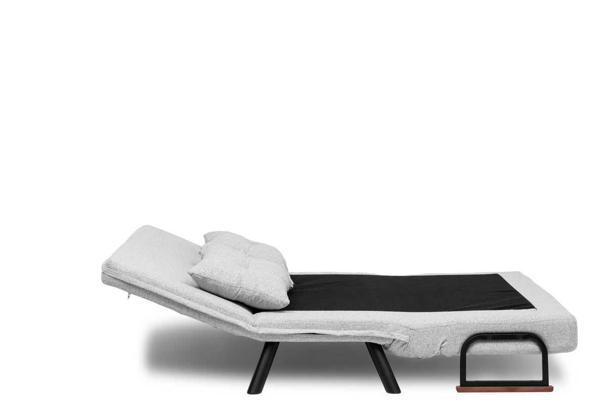 Slaapbank Grijs Bouclé 2-zits - Sando