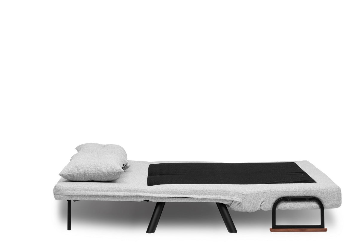 Slaapbank Grijs Bouclé 2-zits - Sando