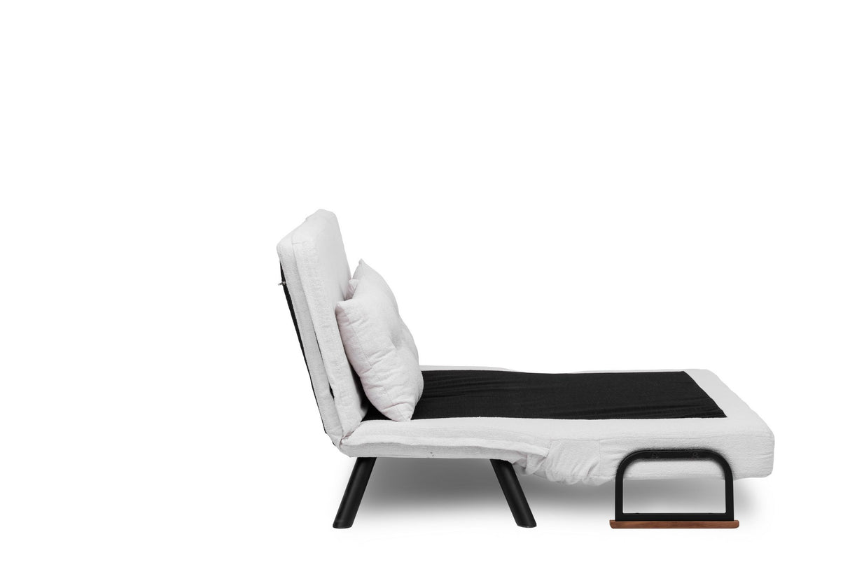 2-zits Slaapbank Sando Crème Teddystof