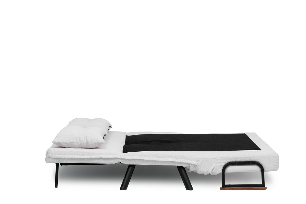 2-zits Slaapbank Sando Crème Teddystof