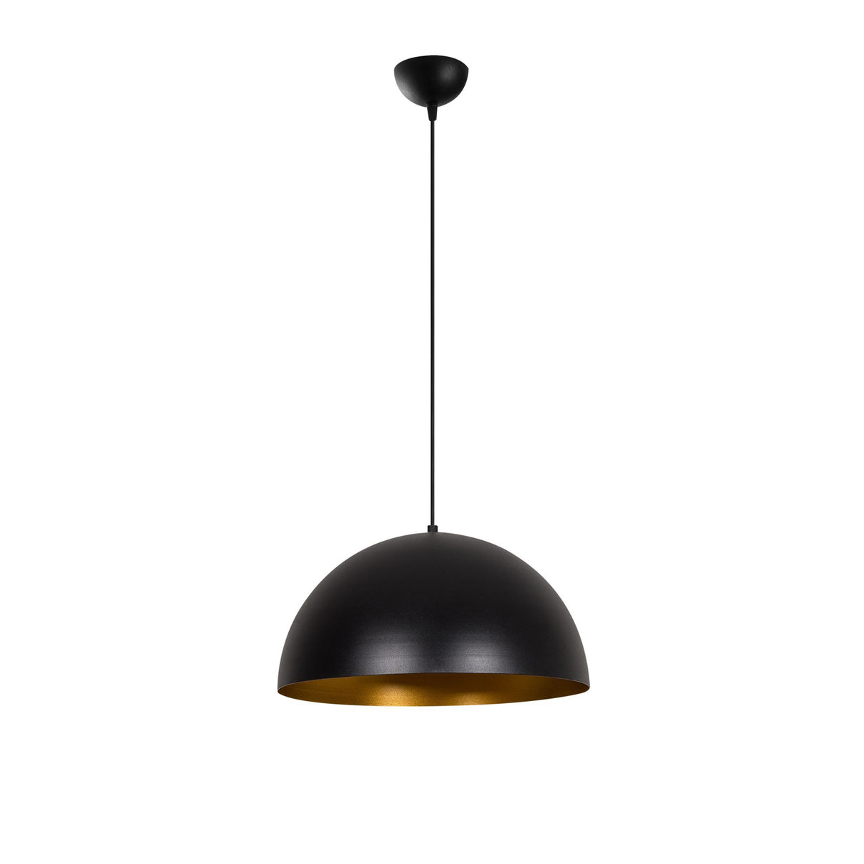 Hanglampen - Hanglamp 40 cm Zwart Goud Metaal Echelon - Dimehouse